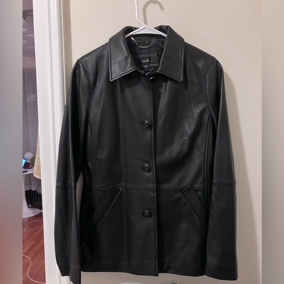 Bernardo butter soft leather jacket/blazer size S-NWOT - Picture 1 of 12